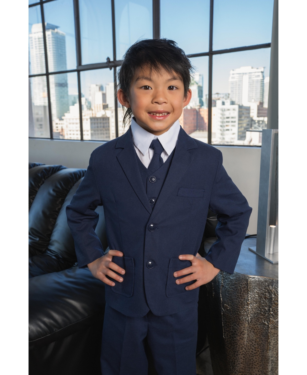 Peanut Butter Collection Boys Joey Safari Slim-Fit Suit