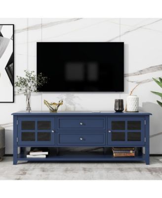 Modern TV Stand for TV Up to 60 Inch Media Console TV Cabinet Entertainment Center with Storage Cabinets Drawers