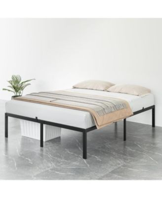 14 Inch Bed Frame Metal Platform, Bed Frame with Ample Storage, No Box Spring Needed and Steel Slat Support, Easy Assembly