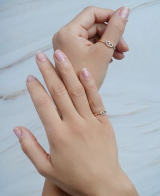 Diamond Evil Eye Ring (1/20 ct. t.w.) in 10K Yellow Gold