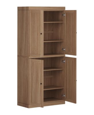 Premium 100% Solid European Oak Hardwood Modular Dining Room Cabinet with Shaker Doors