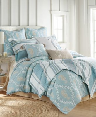 Home Kailua Reversible 3-Pc. Duvet Cover Set, Queen