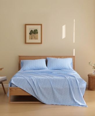 Pikkuinen Unikko 200-Thread Count Cotton Percale 4-Pc. Sheet Set, Queen