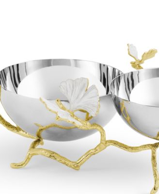 Butterfly Ginkgo Double Dish