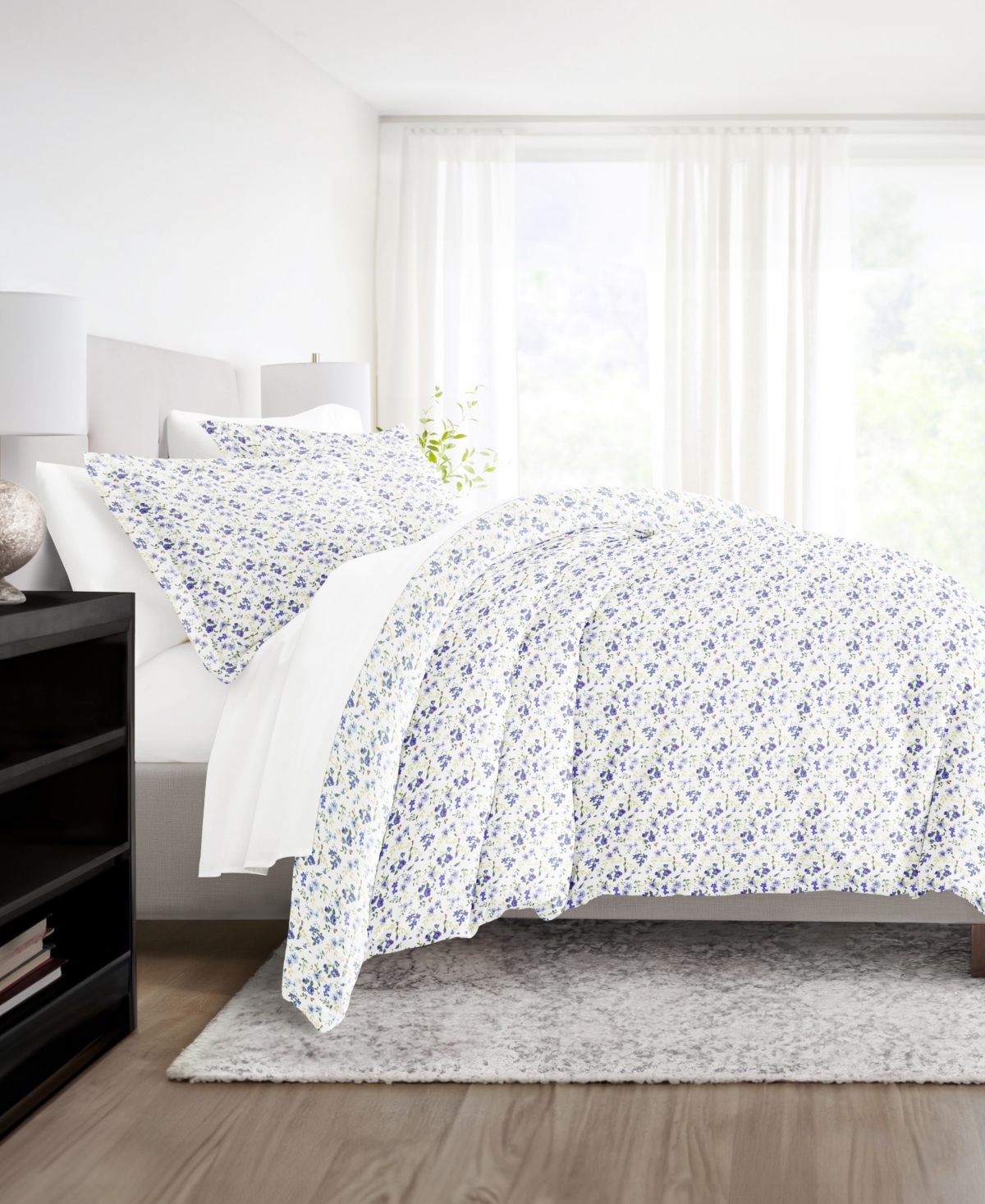 ienjoy Home Bedding Bundle Patterned -Piece Comforter with Duvet Cover Set