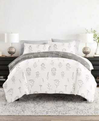 Bedding Bundle Patterned 8-Piece Comforter with Duvet Cover Set, King