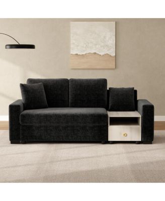 Streamdale Modern Sofa Couch Modular Upholstered with Storage Armrest & Console