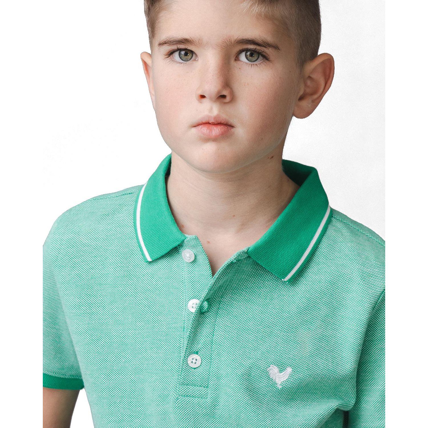 Hope and Henry Little and Big Boys' Organic Short Sleeve Knit Pique Polo Shirt