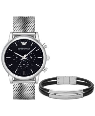 armani mesh strap watch