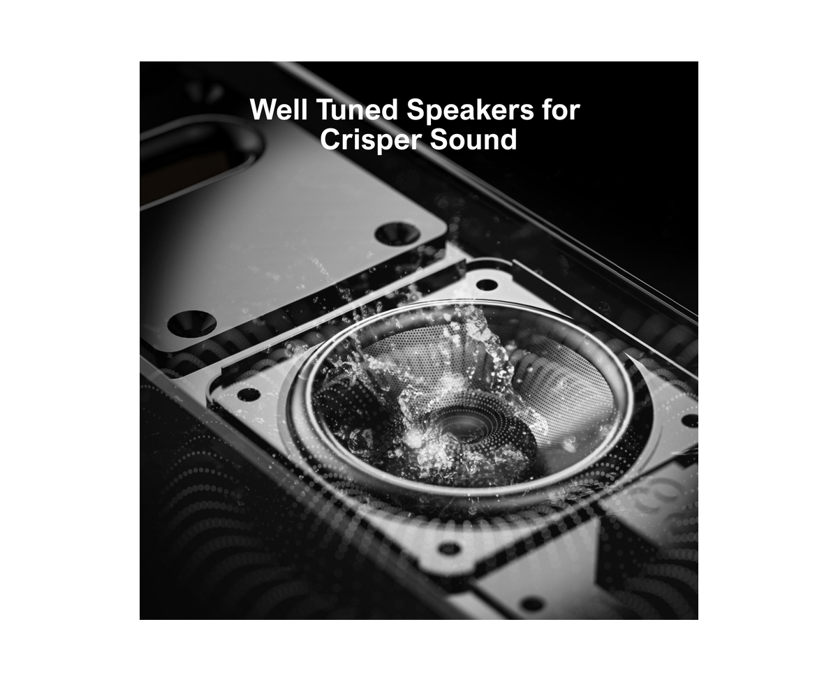 Ultimea 2.2ch Sound Bar for Smart Tv, Peak Power 100W, 2-in-1 Detachable Soundbar for Tv, Bluetooth 5.3 Tv Sound Bar, App, Apollo S40