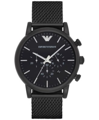 Emporio Armani Men's Chronograph Black 