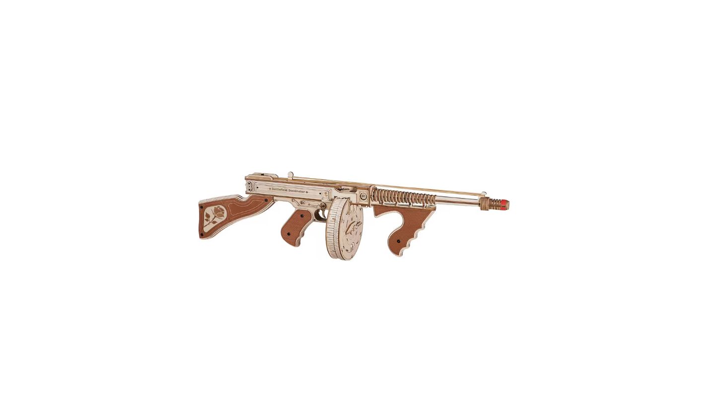 Детские конструкторы Robotime Thompson Rubber-Band Shooter 275-Piece Wooden Puzzle, Ages 14+ — фото 1