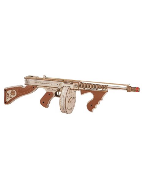 Детские конструкторы Robotime Thompson Rubber-Band Shooter 275-Piece Wooden Puzzle, Ages 14+