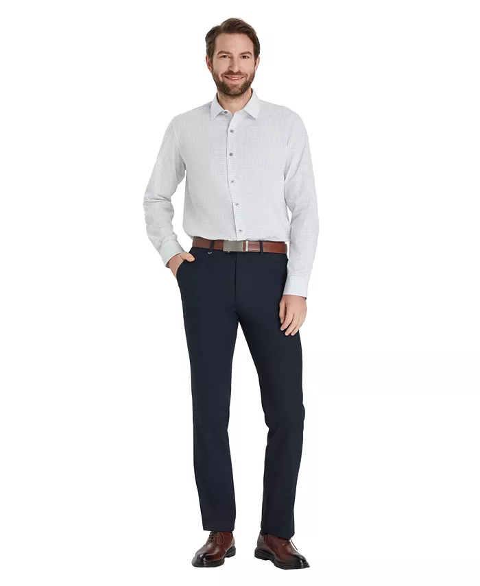 Men's Slim-Fit Grid Dress Shirt - thumbnail 10