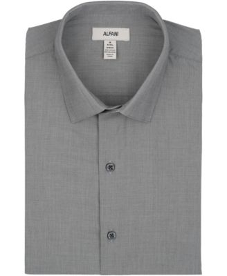 Men's Slim-Fit Solid Dress Shirt