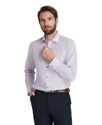 Men's Slim-Fit Solid Dress Shirt