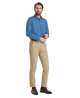 Men's Slim-Fit Solid Dress Shirt