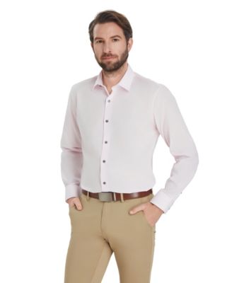 Men's Slim-Fit Solid Dress Shirt