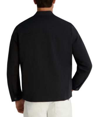 Men's Crinkle Cut Snap Button Jacket