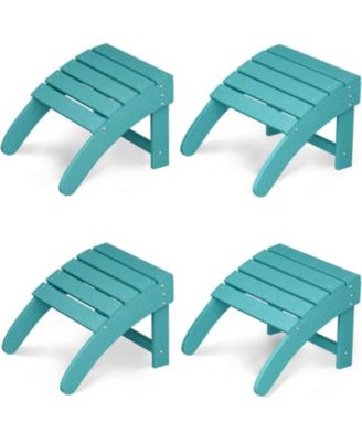 Ottoman for Adirondack Chair, HDPE Adirondack Ottoman Footrest