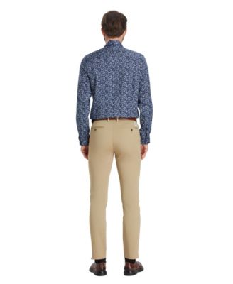 Men's Slim-Fit Pencil Floral Dress Shirt