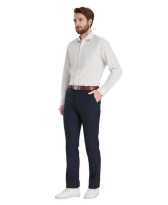 Men's Linen Slim-Fit Joseph Stripe Dress Shirt