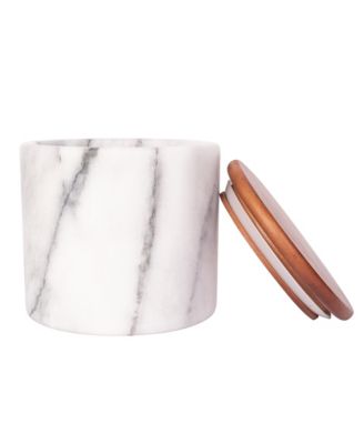 Storage Canister with Sealed Wood Top