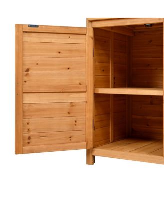 65.7" Tall Garden Potting Bench with Hutch & Storage