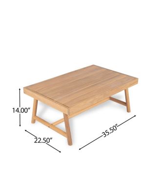 Patio Acacia Wood Rectangle Coffee Table