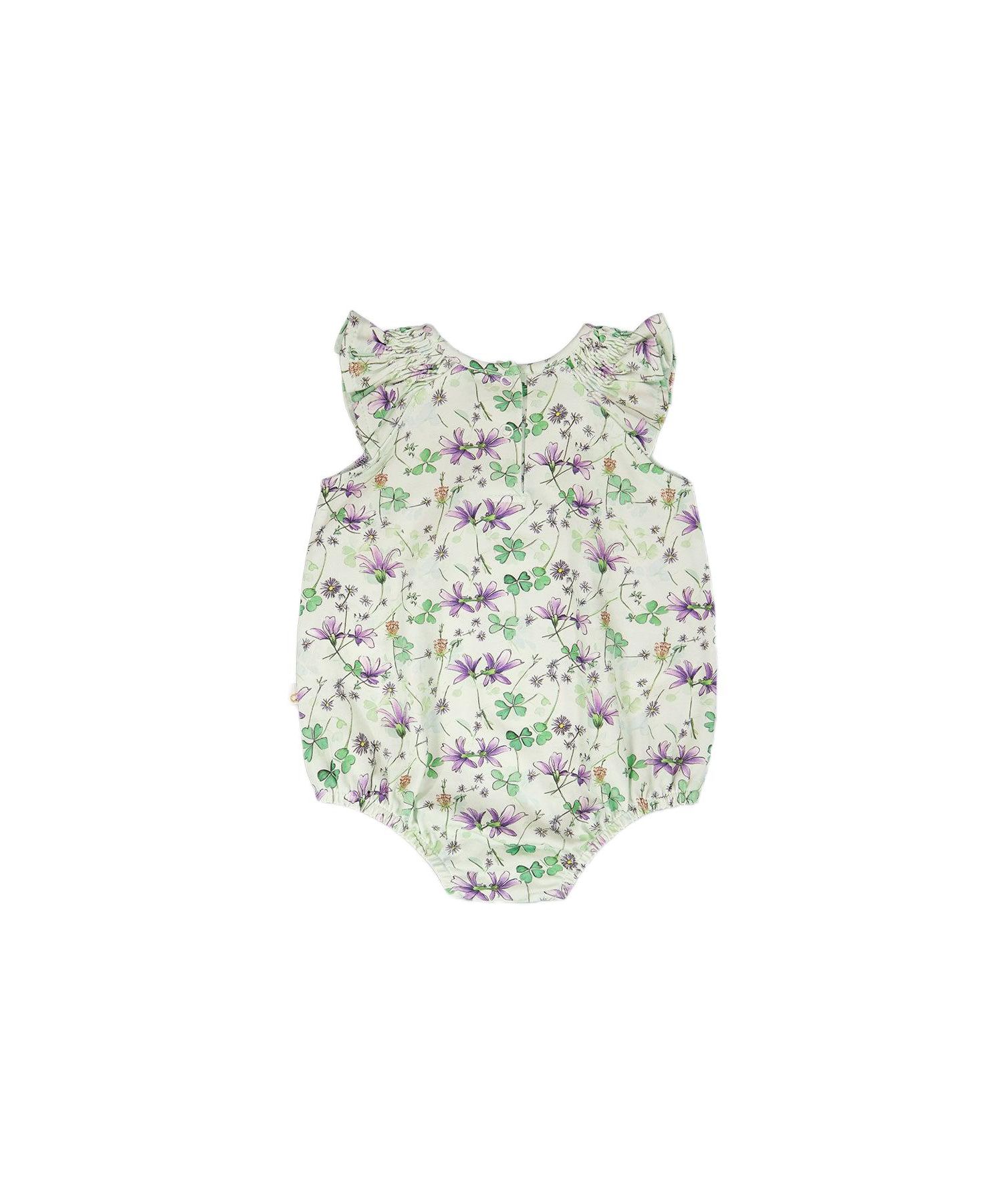 Baby Girls Jersey Romper Printed Flowers