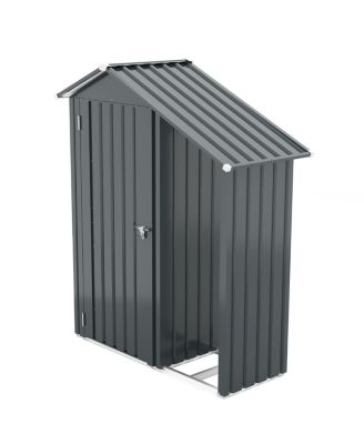 Campcraft galvanized iron garden shed, waterproof, compact, easy assembly