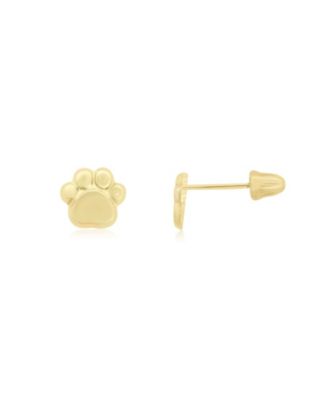 Baby Paw Screw Back Stud Earrings