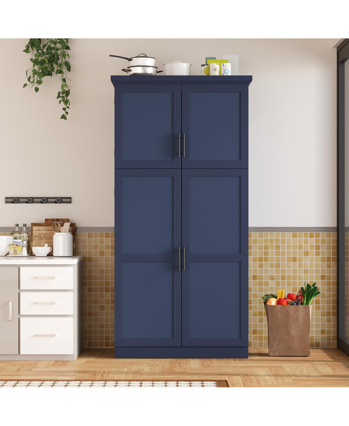 Streamdale Furniture Premium Shaker-Style Pantry Cabinet with 8 Pull-Out Trays