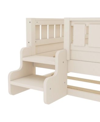 with Bookshelves, Staircase, Trundle