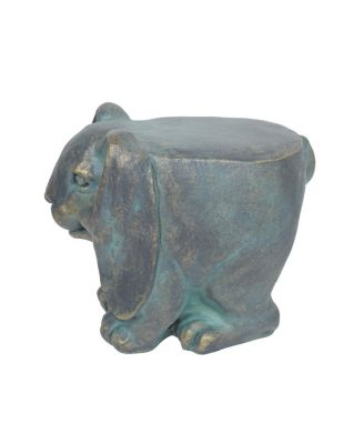 13" Rabbit Garden Stool, Lightweight Concrete,No Assembly