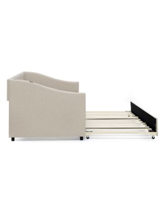 Twin Daybed with USB & Extendable Bed (81"x42"x30.75)