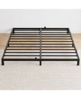 8 in Full Bed Frame No Box Spring Needed, Low Heavy Duty Metal Platform Bed Frame with Sturdy Metal Slats for Mattress Foundation, Noise Free