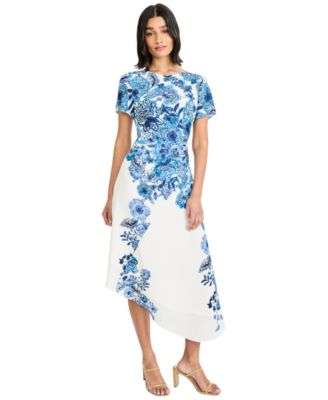 Women's Short-Sleeve Midi Dress