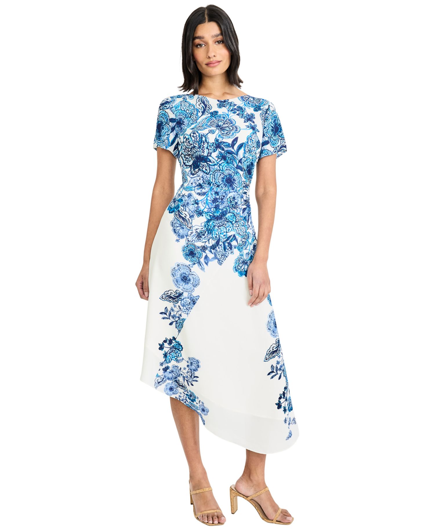 Women's Short-Sleeve Midi Dress