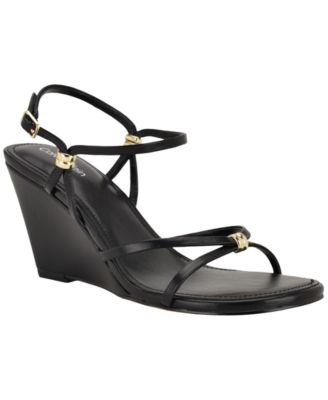 Women's Deliney Strappy Wedge Dress Sandals