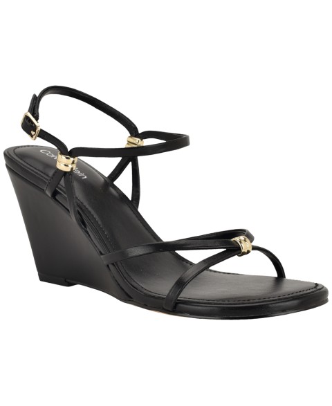 Женские сандалии Calvin Klein Women's Deliney Strappy Wedge Dress Sandals