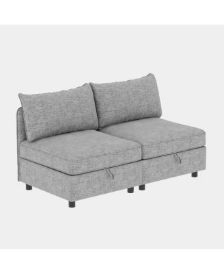 Modular Sectional Sofa with Storage and Sleeper Function