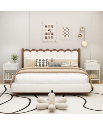 Nightstand with Drawer & Open Shelf, Modern Bedside Table