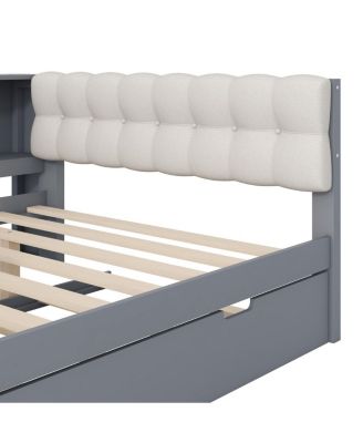 Streamdale Wood  Platform Bed w/Storage, Trundle, Charging Station
