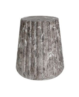 Outdoor Cleme Carved Side Table