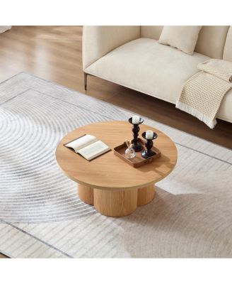 Round Modern Coffee/Accent Table for Living Room/Office/Bedroom