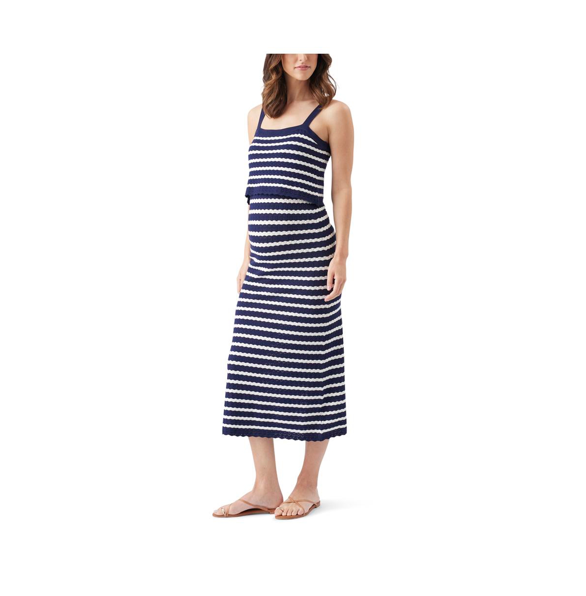 Ripe Maternity Pointelle Knit Nursing Dress