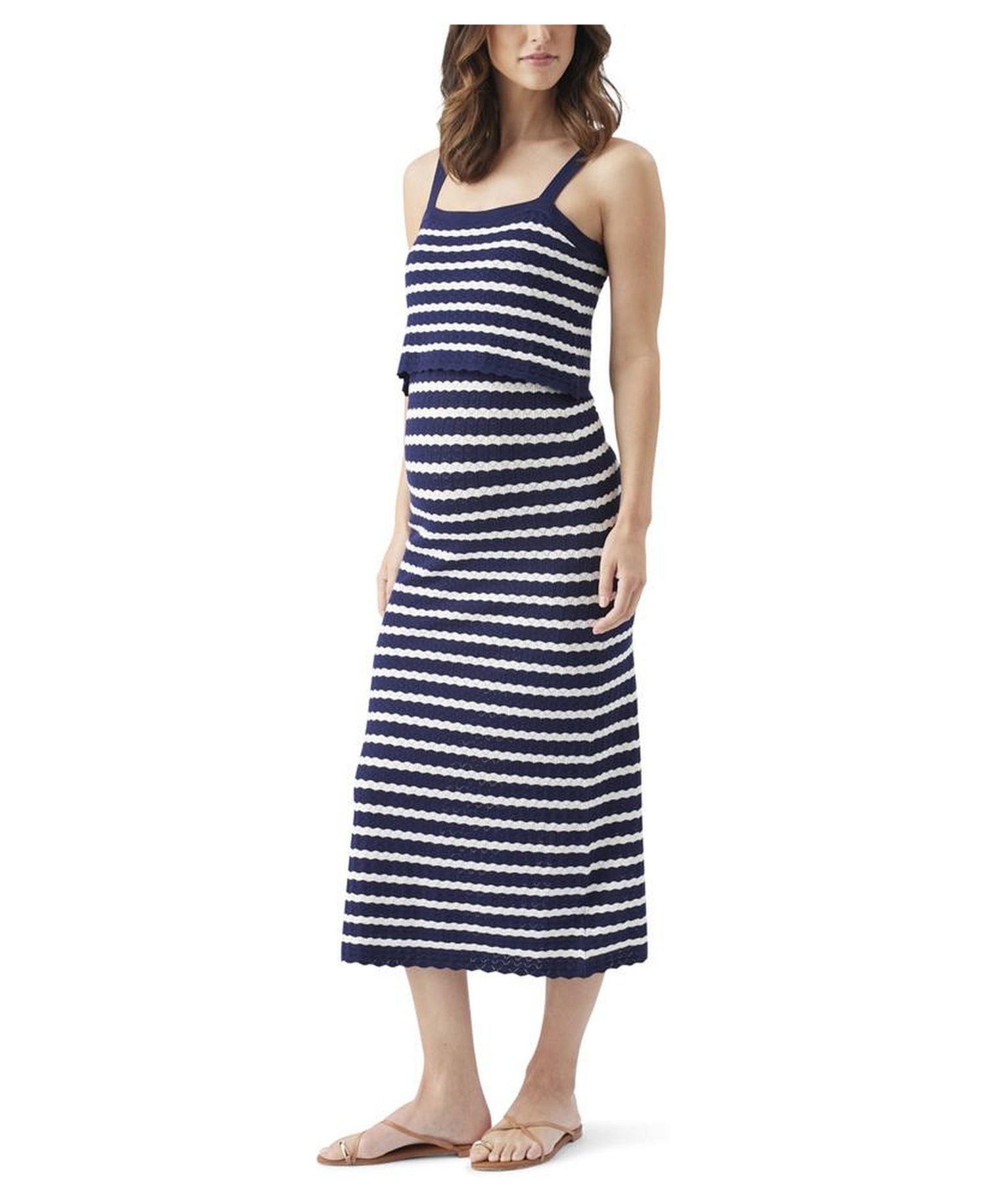 Women's Ripe Pointelle Knit Nursing Dress