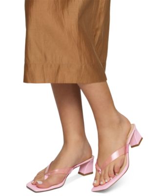 Women's Adryanna Block Heel Thong Sandals