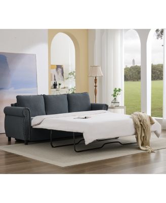 2-in-1 Queen Convertible Sleeper Sofa Bed, Pull Out Couch Bed